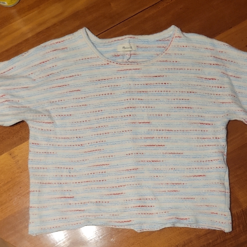 Madewell Red White & Blue Knit Top